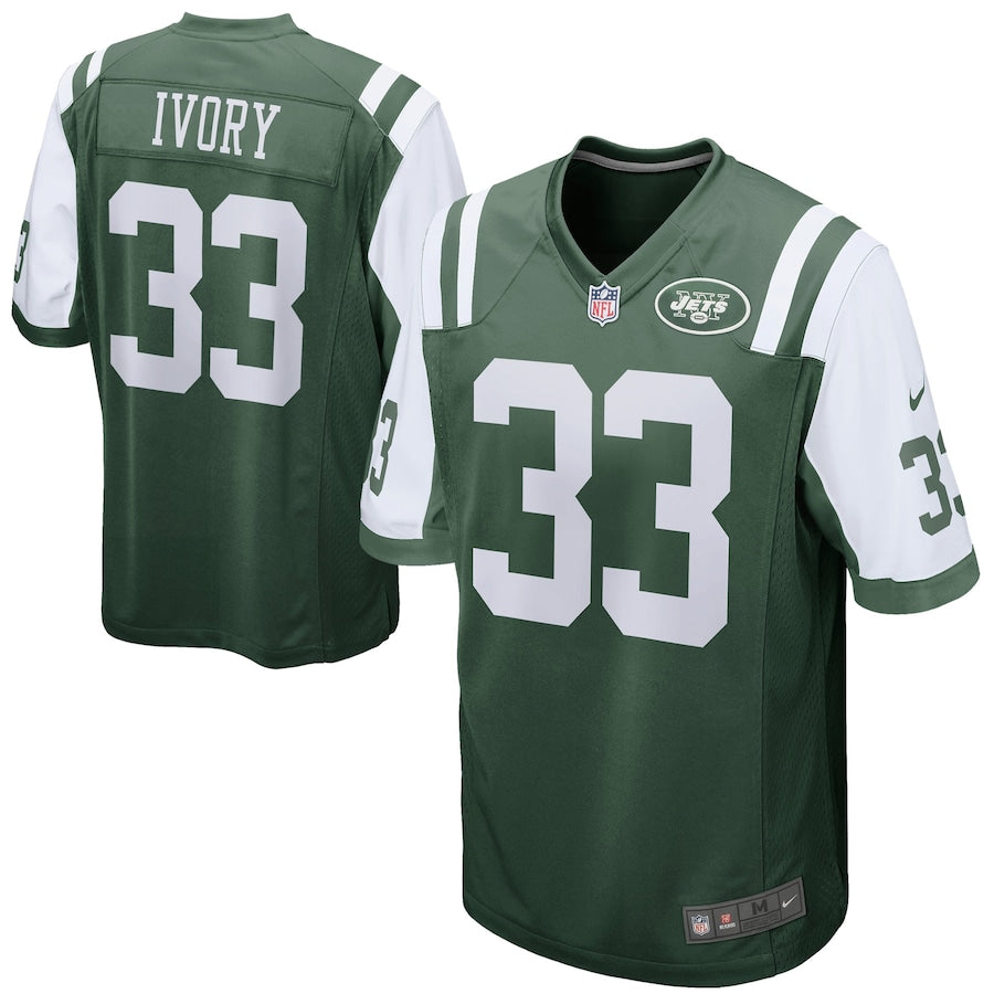 New York Jets Chris Ivory Game Green Football Jersey product image