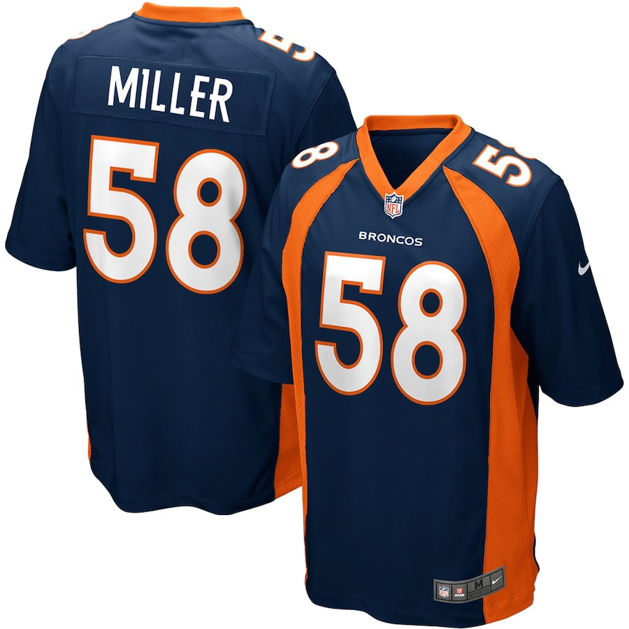 Denver Broncos Von Miller Alternate Game Navy Football Jersey product image