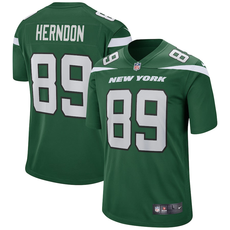New York Jets Chris Herndon Game Gotham Green Football Jersey product image