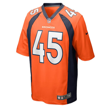 Denver Broncos Alexander Johnson Game Orange Football Jersey product image