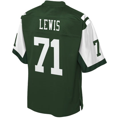 New York Jets Alex Lewis Pro Line Big & Tall Gotham Green Football Jersey product image