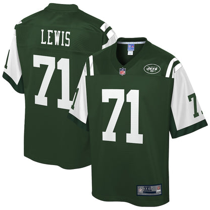 New York Jets Alex Lewis Pro Line Big & Tall Gotham Green Football Jersey product image