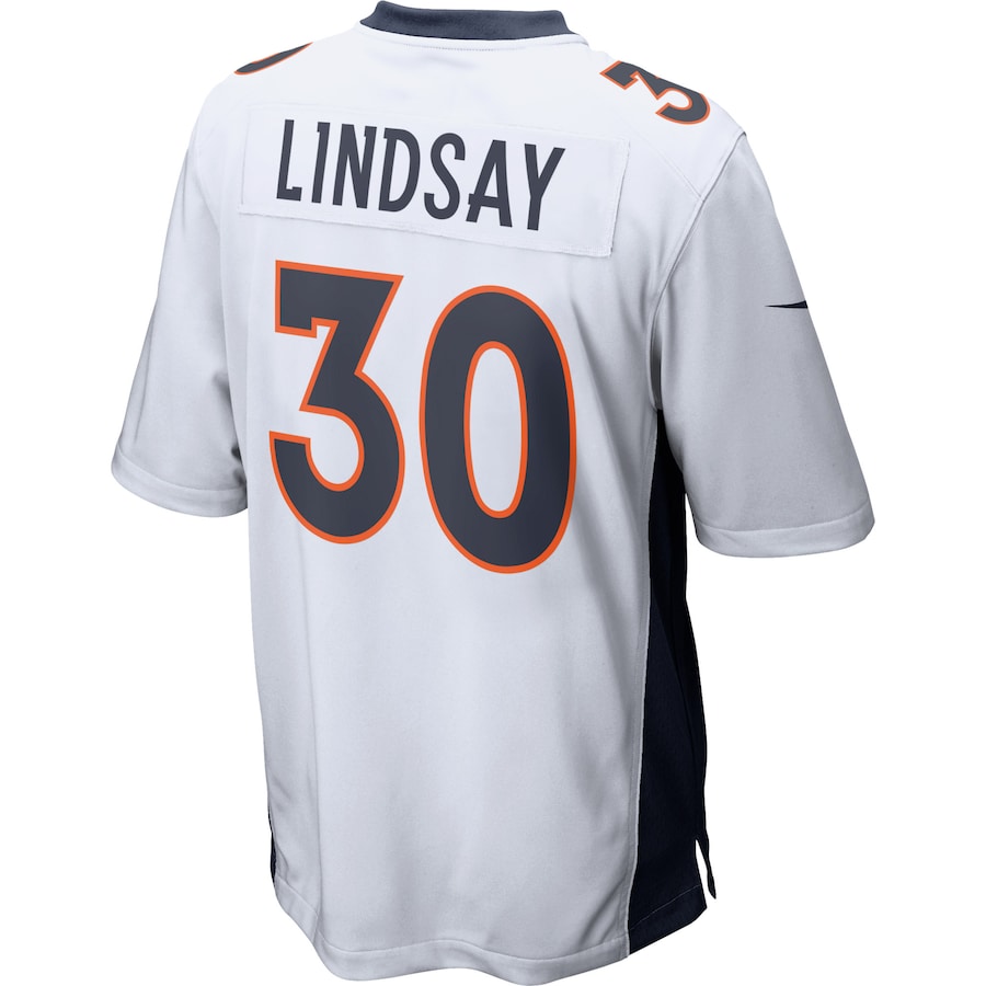 Denver Broncos Phillip Lindsay Game White Football Jersey product image