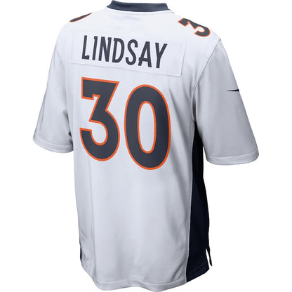 Denver Broncos Phillip Lindsay Game White Football Jersey product image