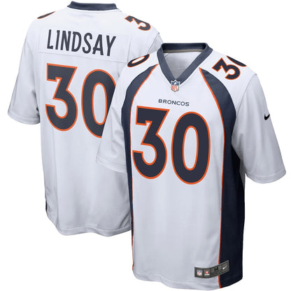 Denver Broncos Phillip Lindsay Game White Football Jersey product image