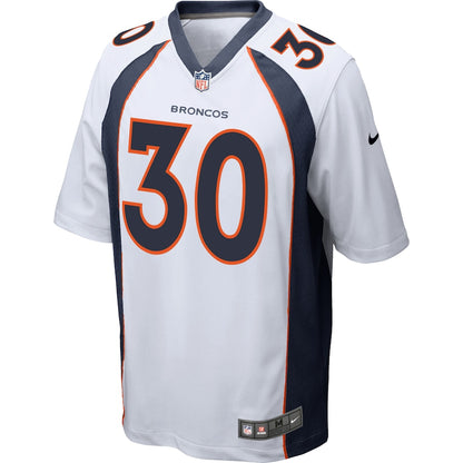 Denver Broncos Phillip Lindsay Game White Football Jersey product image