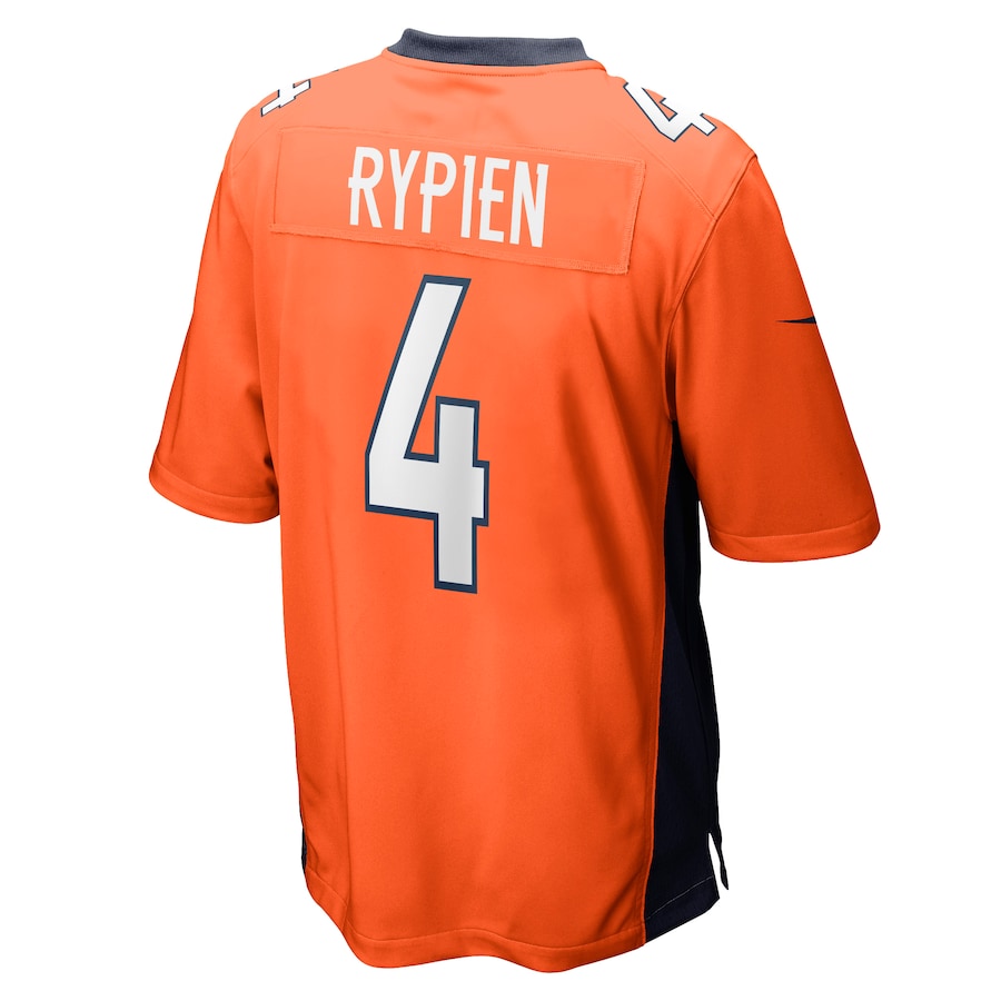 Denver Broncos Brett Rypien Game Orange Football Jersey product image