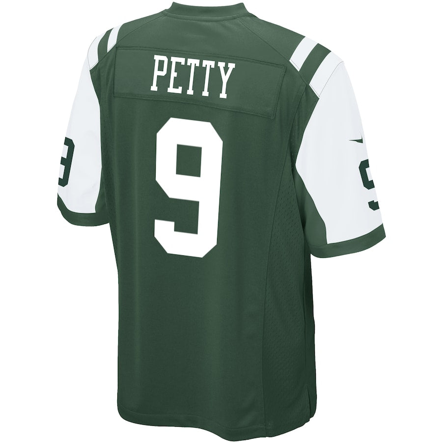 New York Jets Bryce Petty Game Green Football Jersey product image
