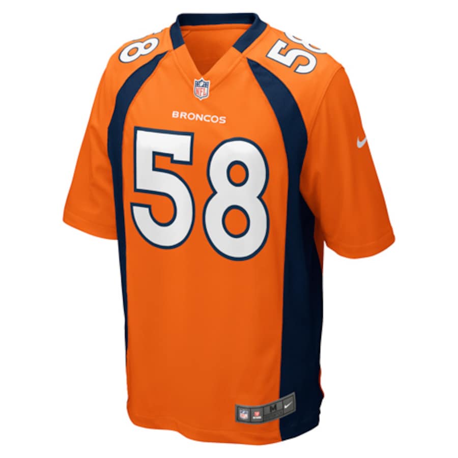 Denver Broncos Von Miller Game Orange Football Jersey product image