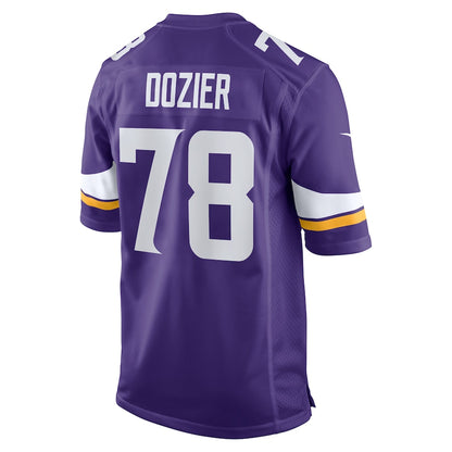 Minnesota Vikings Dakota Dozier Game Purple Football Jersey product image