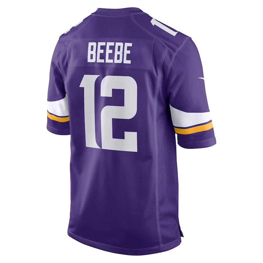 Minnesota Vikings Chad Beebe Game Purple Football Jersey product image