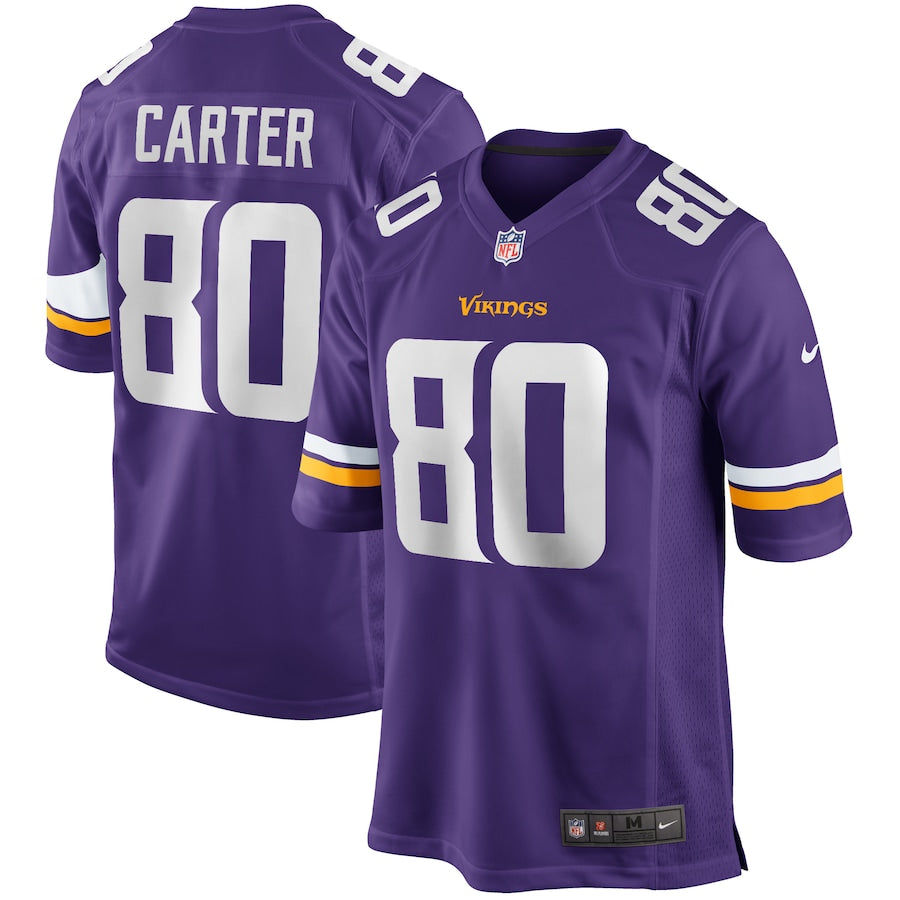 Minnesota Vikings Cris Carter Game Purple Football Jersey product image