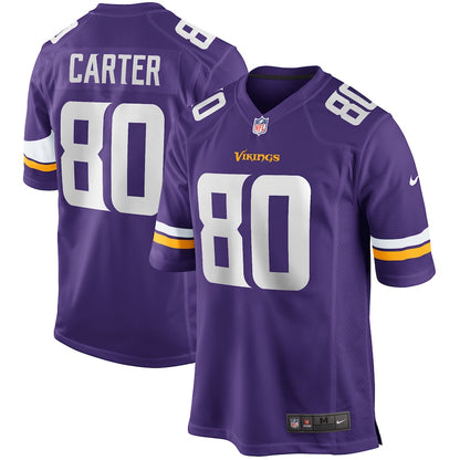 Minnesota Vikings Cris Carter Game Purple Football Jersey product image