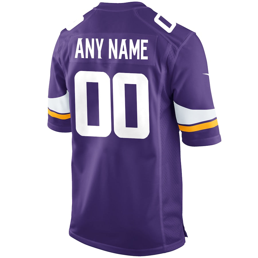 Minnesota Vikings Purple Custom Game Purple Football Jersey product image