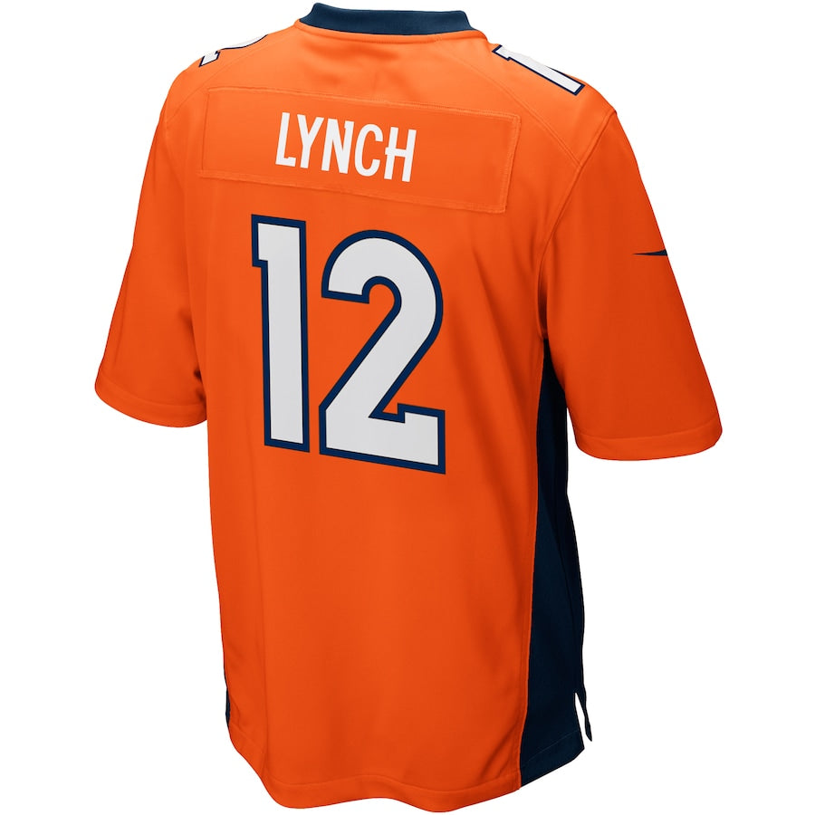 Denver Broncos Paxton Lynch Game Orange Football Jersey product image