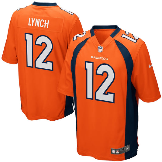 Denver Broncos Paxton Lynch Game Orange Football Jersey product image