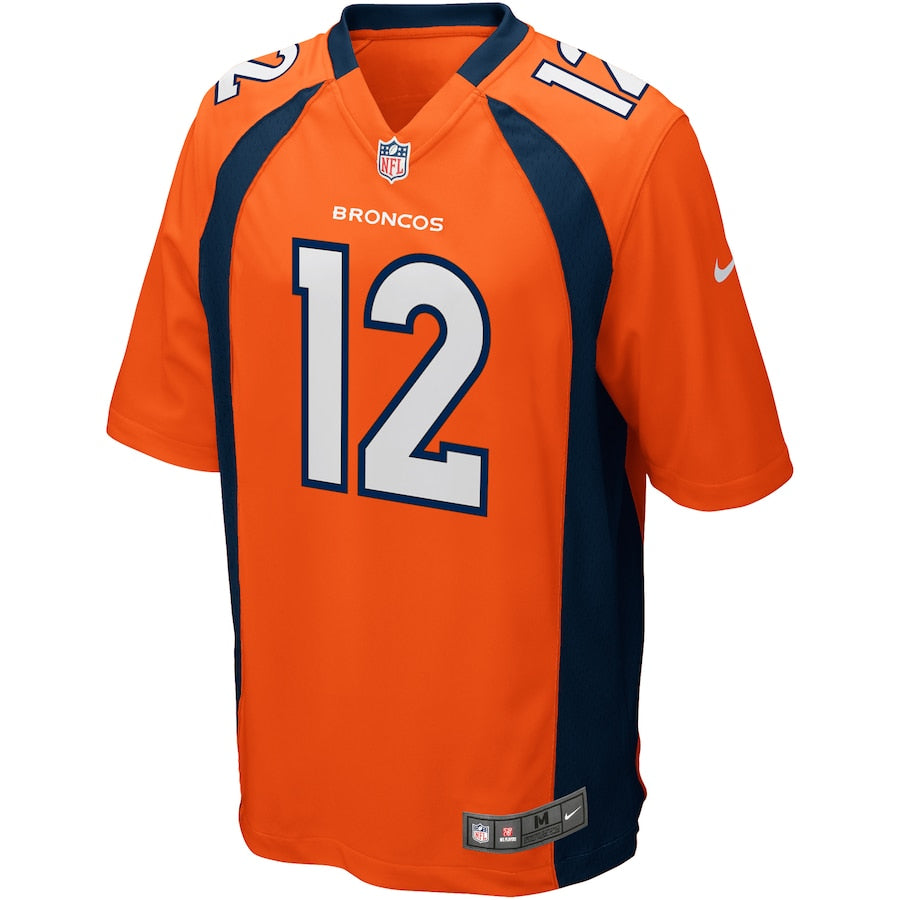 Denver Broncos Paxton Lynch Game Orange Football Jersey product image
