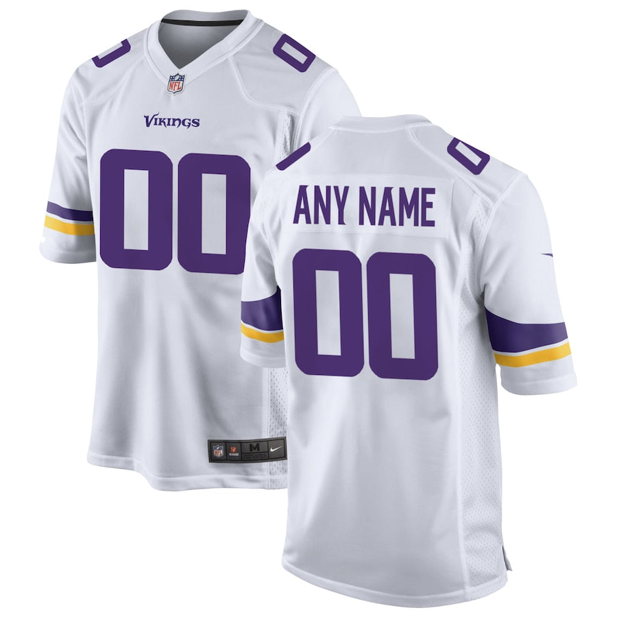 Minnesota Vikings Custom Game White Football Jersey product image