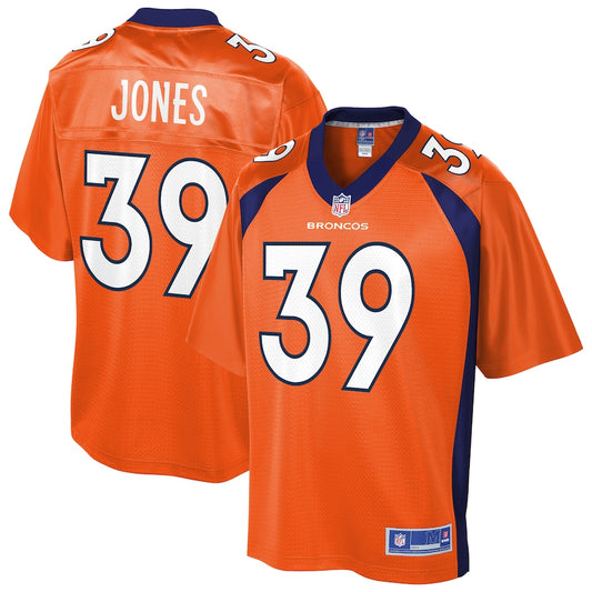 Denver Broncos Cyrus Jones Pro Line Orange Football Jersey product image
