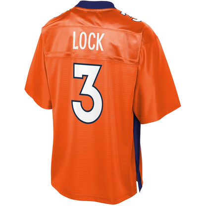 Denver Broncos Drew Lock Pro Line Big & Tall Orange Football Jersey product image