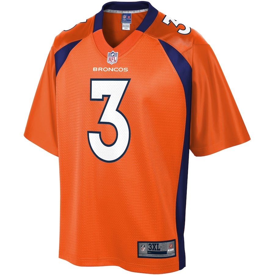 Denver Broncos Drew Lock Pro Line Big & Tall Orange Football Jersey product image