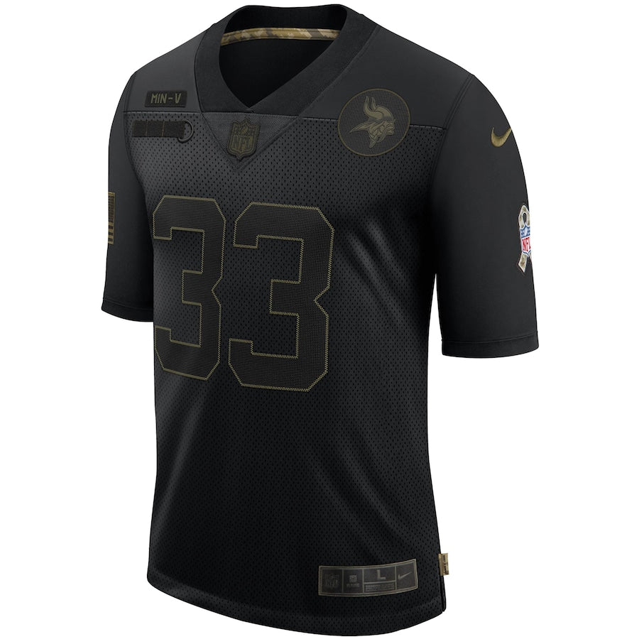 Minnesota Vikings Dalvin Cook Limited Salute To Service Black Football Jersey product image