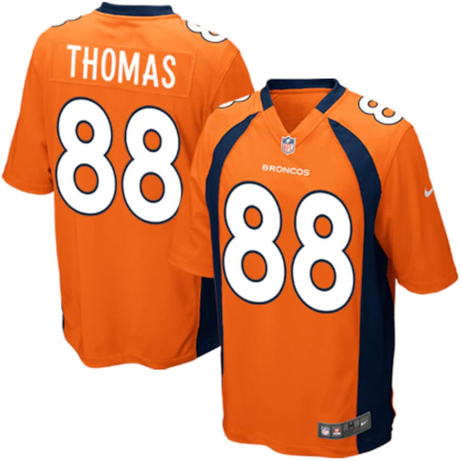 Denver Broncos Demaryius Thomas Game Team Color Orange Football Jersey product image
