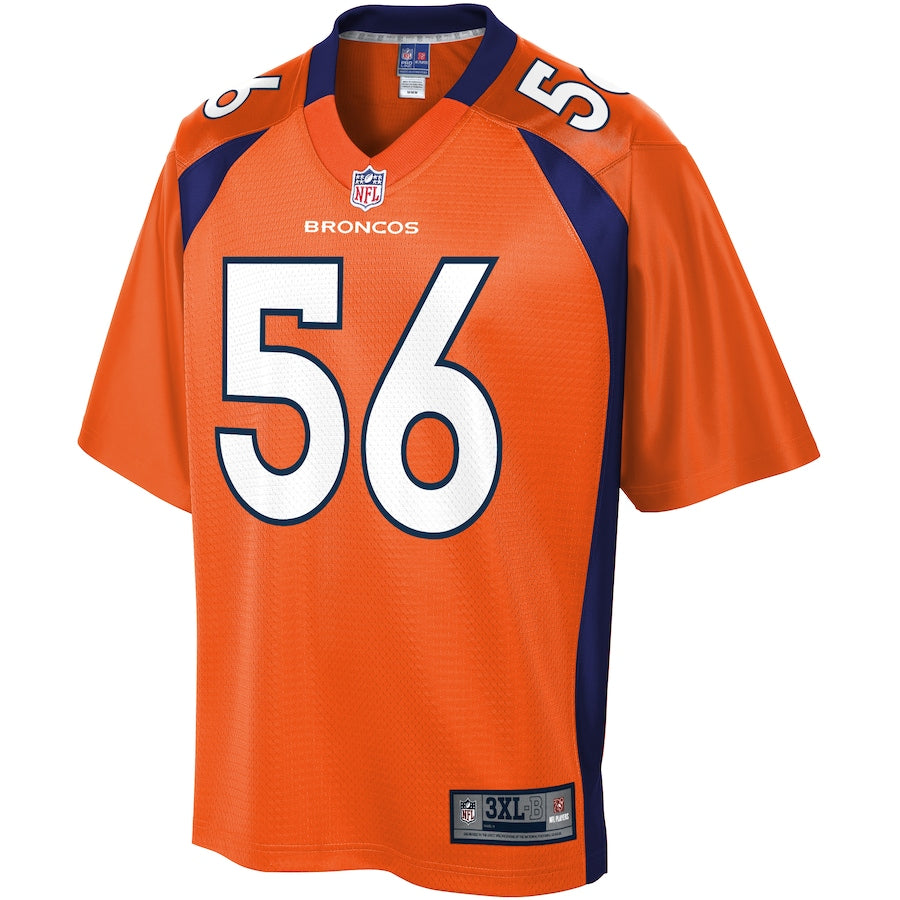 Denver Broncos Corey Nelson Pro Line Big & Tall Orange Football Jersey product image
