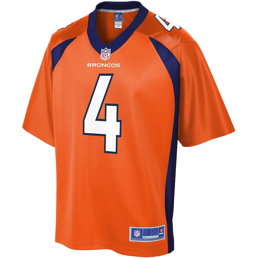 Denver Broncos Brett Rypien Pro Line Orange Football Jersey product image
