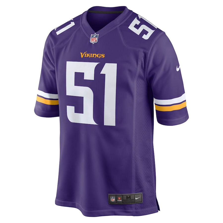 Minnesota Vikings Hercules Mata'afa Game Purple Football Jersey product image