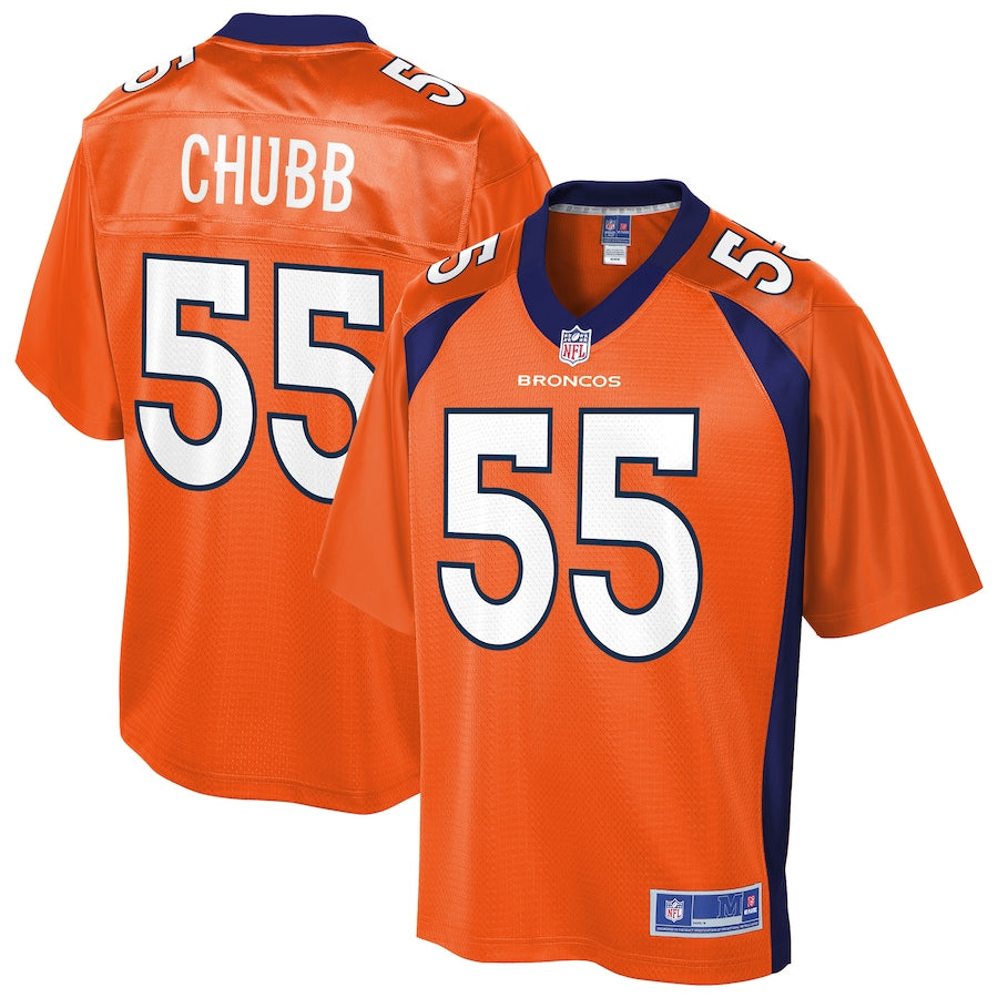 Denver Broncos Bradley Chubb Pro Line Orange Football Jersey product image