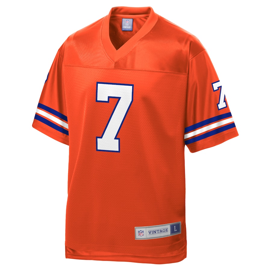 Denver Broncos John Elway Pro Line Orange Football Jersey product image