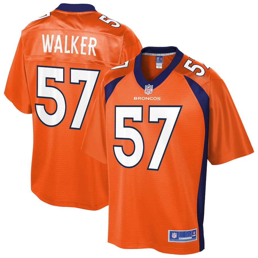 Denver Broncos Demarcus Walker Pro Line Orange Football Jersey product image