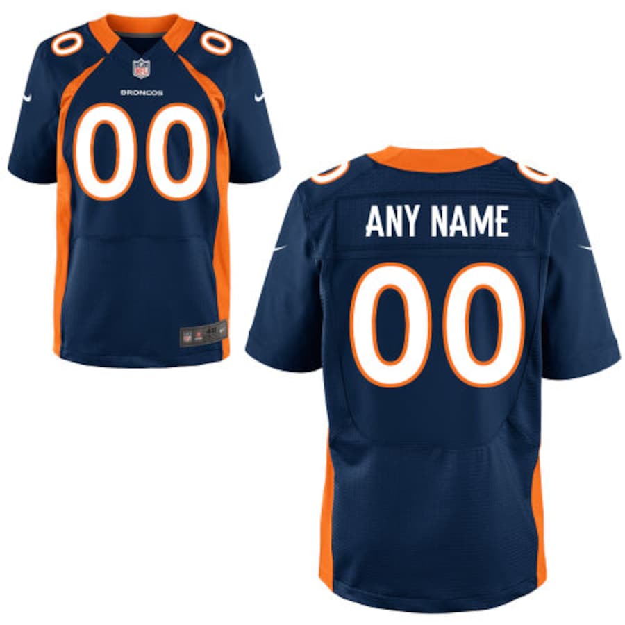Denver Broncos Navy Custom Navy Football Jersey product image