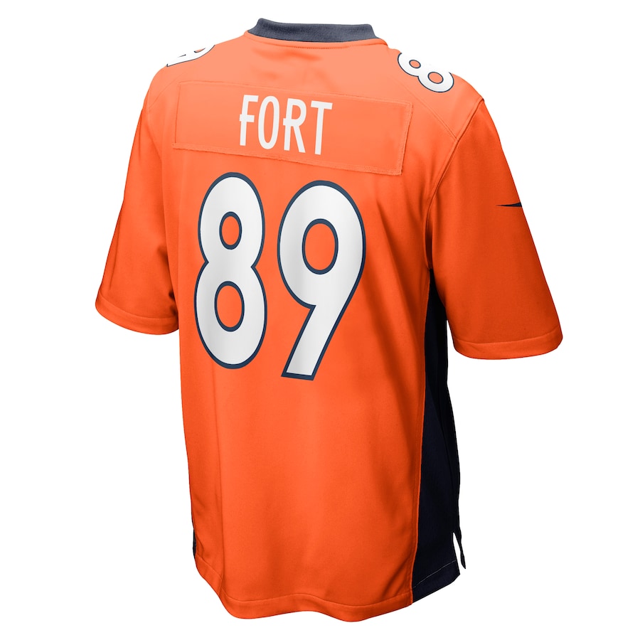 Denver Broncos Austin Fort Game Orange Football Jersey product image