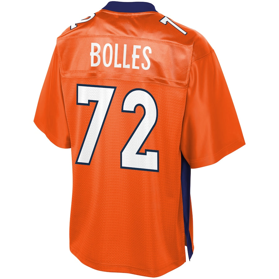 Denver Broncos Garrett Bolles Pro Line Big & Tall Orange Football Jersey product image