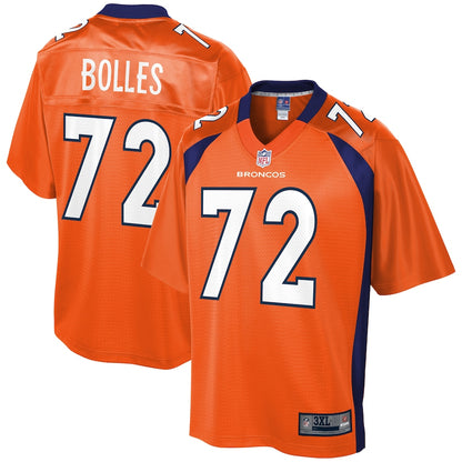 Denver Broncos Garrett Bolles Pro Line Big & Tall Orange Football Jersey product image