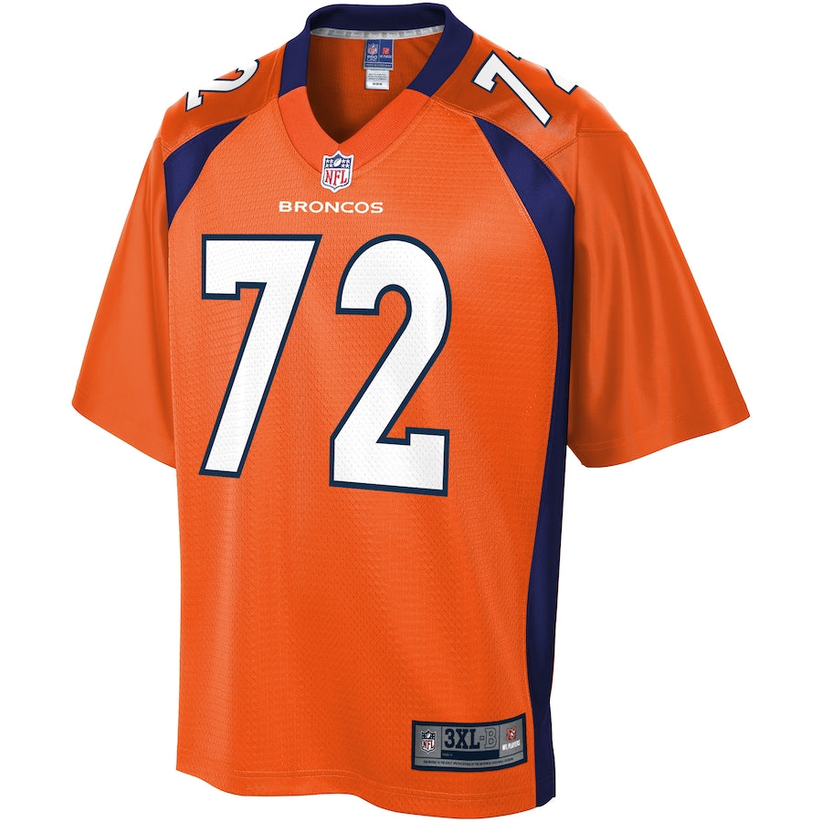 Denver Broncos Garrett Bolles Pro Line Big & Tall Orange Football Jersey product image
