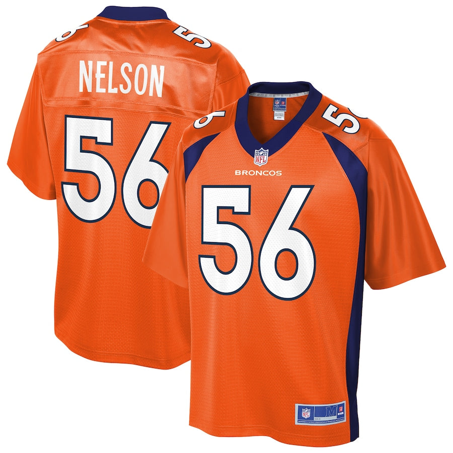 Denver Broncos Corey Nelson Pro Line Orange Football Jersey product image