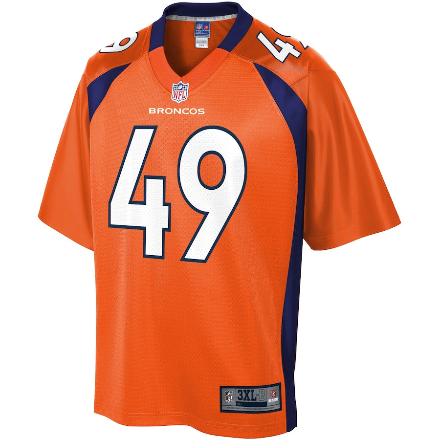Denver Broncos Alijah Holder Pro Line Big & Tall Orange Football Jersey product image