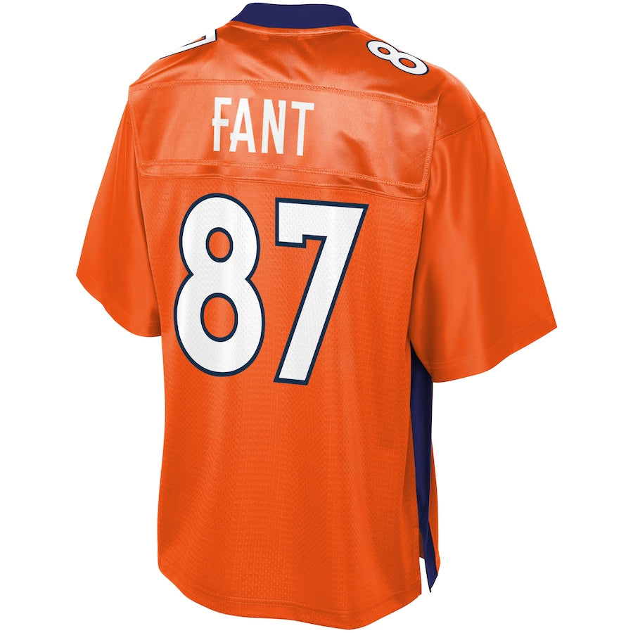 Denver Broncos Noah Fant Pro Line Big & Tall Orange Football Jersey product image