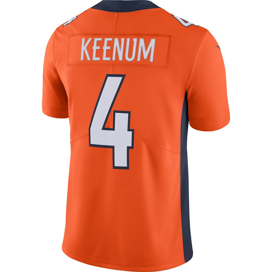 Denver Broncos Case Keenum Limited Orange Football Jersey product image