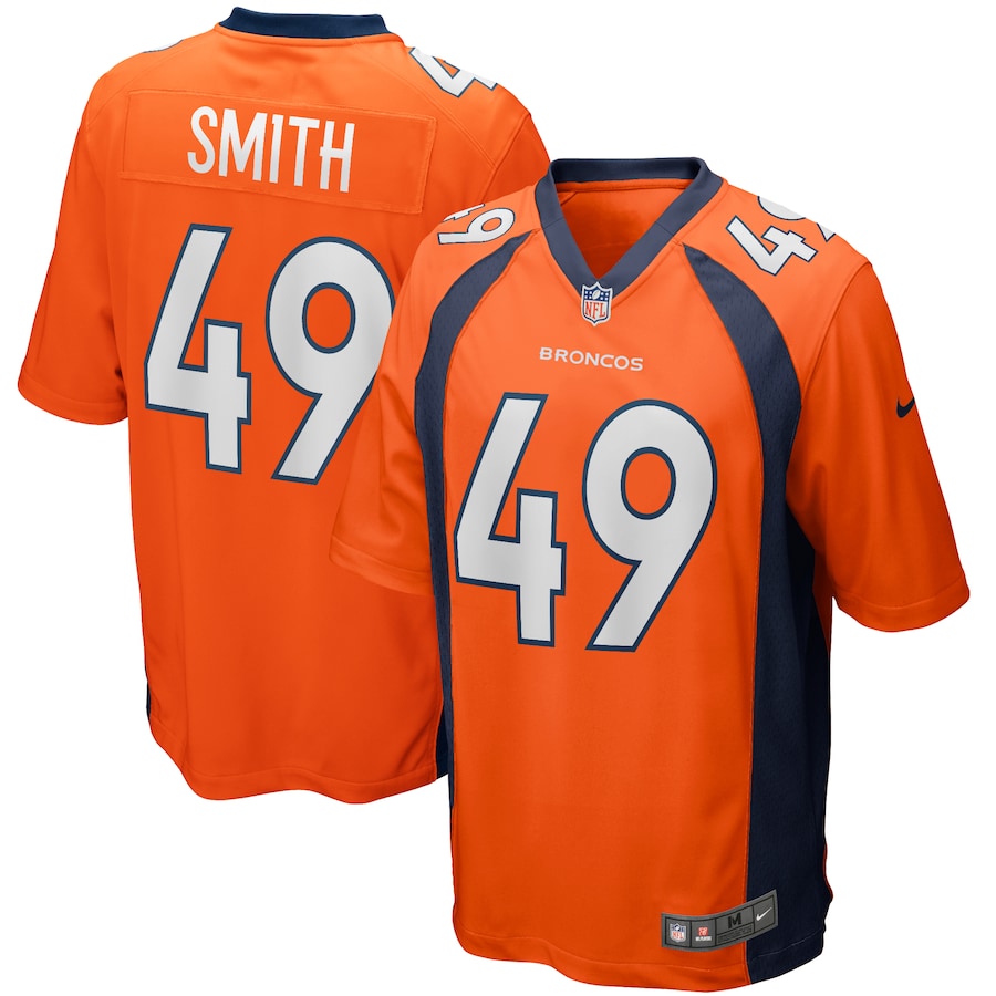 Denver Broncos Dennis Smith Game Orange Football Jersey product image