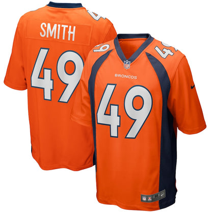 Denver Broncos Dennis Smith Game Orange Football Jersey product image
