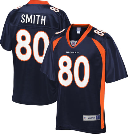 Denver Broncos Rod Smith Pro Line Navy Football Jersey product image