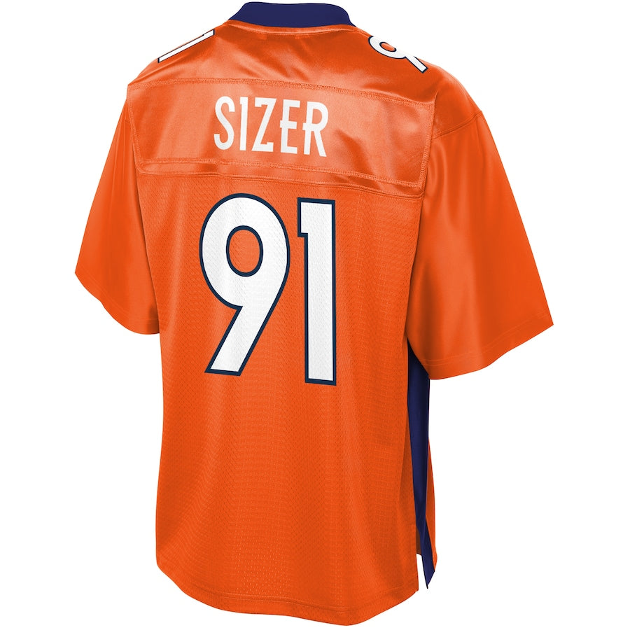 Denver Broncos Deyon Sizer Pro Line Big & Tall Orange Football Jersey product image