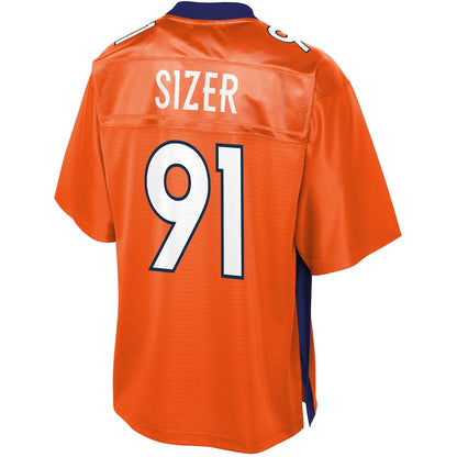 Denver Broncos Deyon Sizer Pro Line Big & Tall Orange Football Jersey product image