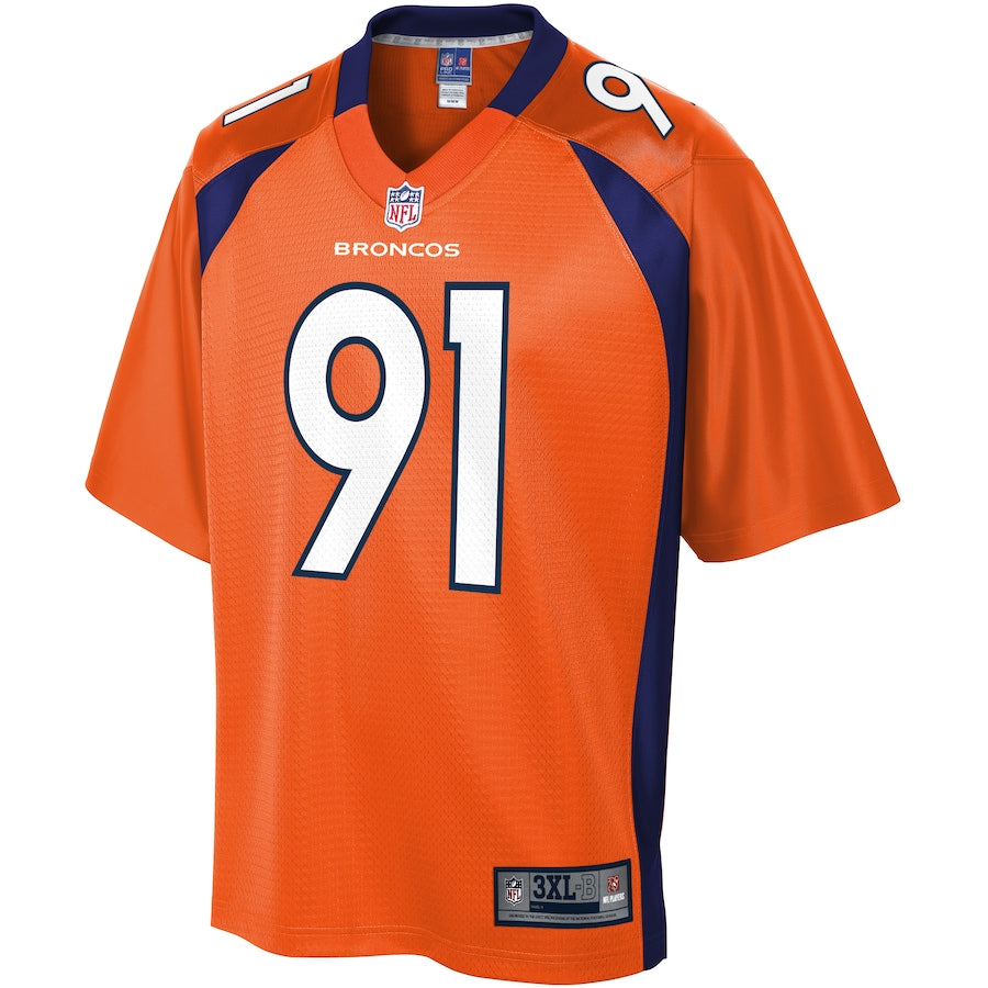 Denver Broncos Deyon Sizer Pro Line Big & Tall Orange Football Jersey product image