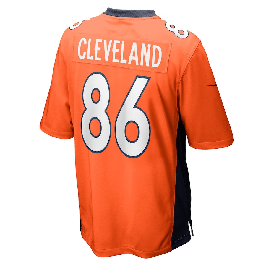 Denver Broncos Tyrie Cleveland Game Orange Football Jersey product image