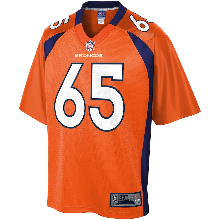 Denver Broncos Ron Leary Pro Line Big & Tall Orange Football Jersey product image